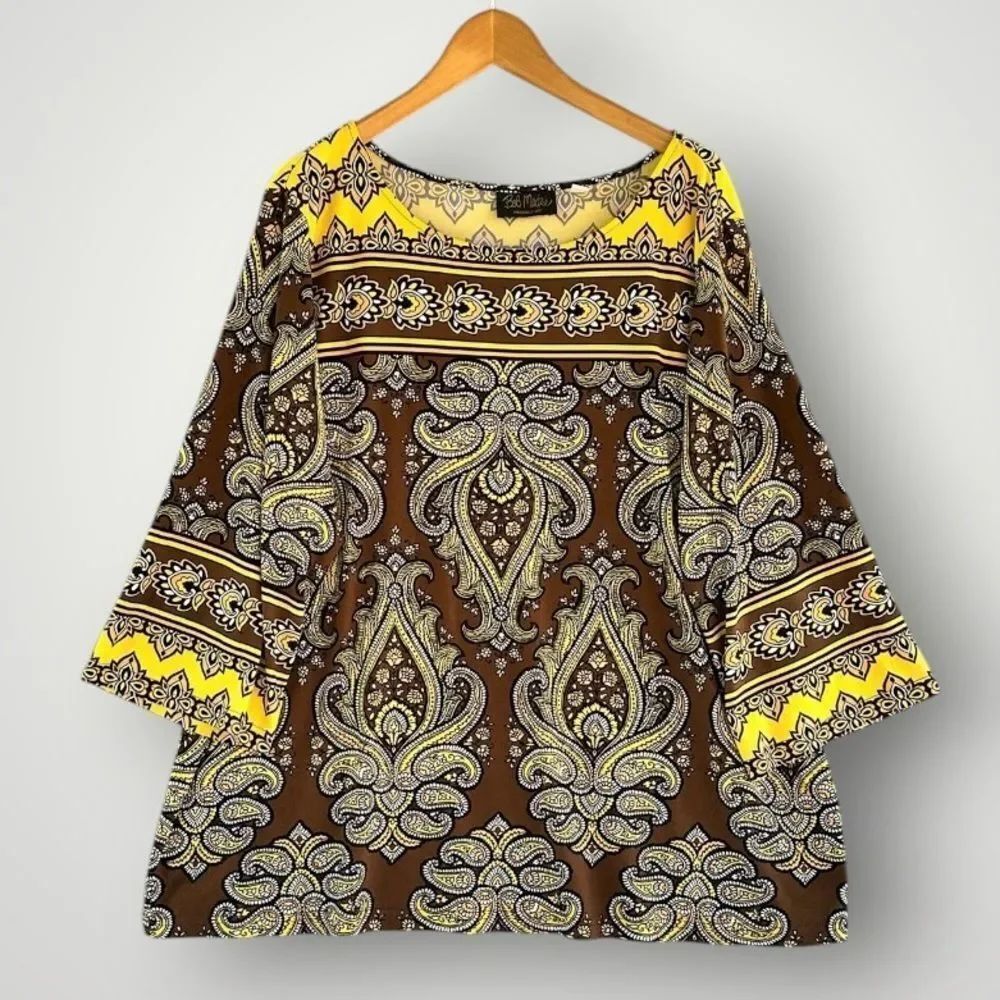 🎉5 for $45🎉 Bob Mackie top blouse shirt size 2X